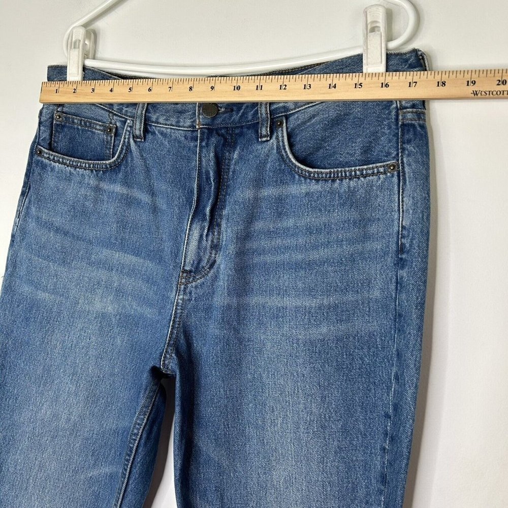 Free People‎ High Rise Boot Crop Jeans Womens Size 31 Rigid Frayed Bootcut - Picture 5 of 10
